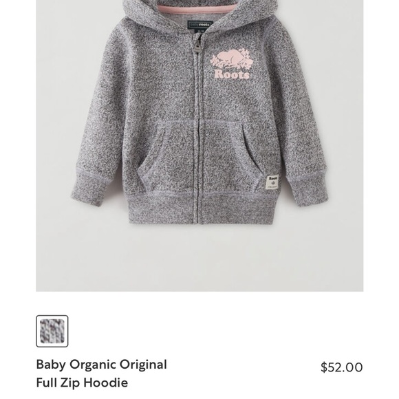 NWOT Roots Baby Organic Original Full Zip Hoodie and Sweats Salt and Pepper Set - Picture 12 of 12